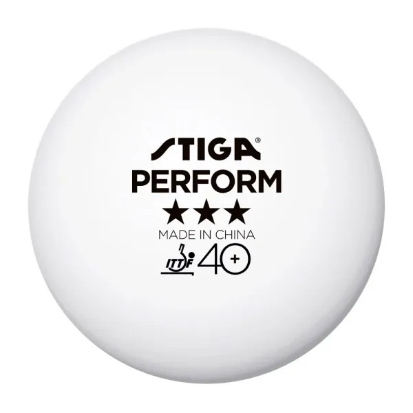 Мяч для наст. тенниса Stiga Perform 3***, 40+, 1113-2110-06, пластик, ITTF Appr., уп.6 шт, бел за 2&nbsp;121.60 ₽ в Владимире