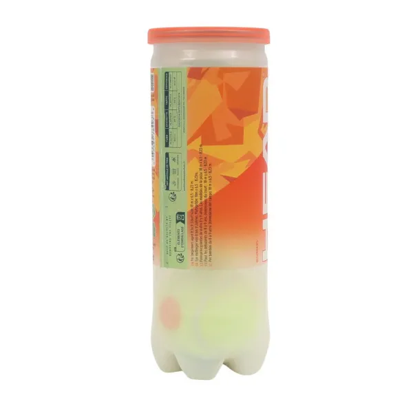 Мяч теннисный детский HEAD Stage 2 Orange, 578423,уп.3 шт, фетр,нат.резина,желто-оранжевый за 836.40 ₽ в Владимире