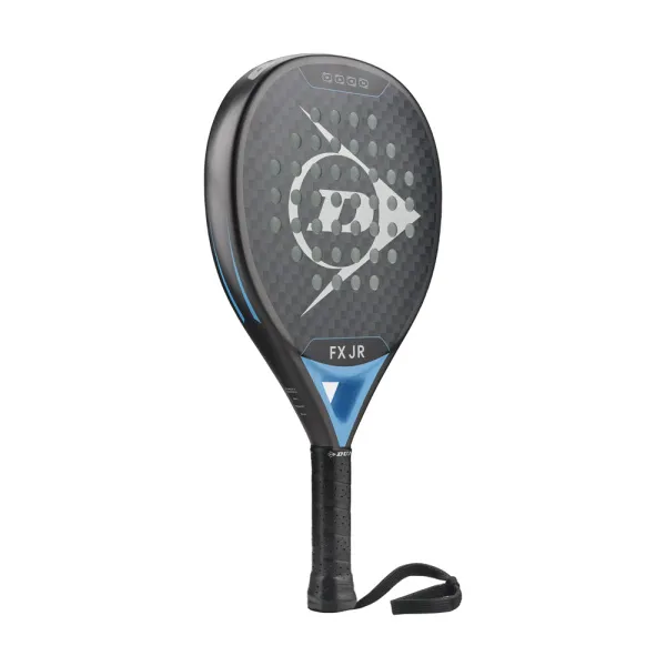 Ракетка для падела Dunlop FX Jr, 10370738, для юниоров, гибрид, графит, черно-голубой за 11&nbsp;019.40 ₽ в Владимире