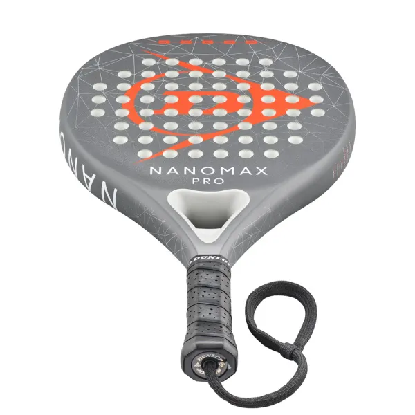 Ракетка для падела Dunlop Nanomax Pro, 10370739, для профессионалов, карбон,серо-оранжевый за 17&nbsp;248.20 ₽ в Владимире