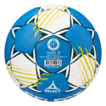 Мяч ганд. SELECT HB FORCE DB V25, 1622858205, Senior (р.3), EHF Appr,ПУ, гибр.сш., сине-белый за 8&nbsp;438.80 ₽ купить в Владимире