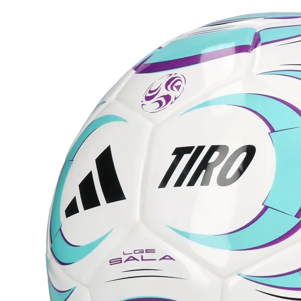 Мяч футзал. ADIDAS Tiro League Sala JW1526, р.4, FIFA Basic, 32 пан, ТПУ, термосш., бело-бирюз-фиол за 4&nbsp;833.10 ₽ в Владимире