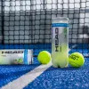 Мяч для падела HEAD Padel Pro+, 540203, уп.3 шт, FIP Approved, войлок,нат.резина,желтый за 933.30 ₽ купить в Владимире