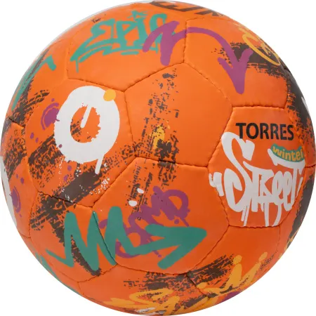 Мяч футб. TORRES Winter Street, F023285, р.5, 32 пан, рез, 4 подкл. слоя, руч. сшив,оранж-мультик. за 2&nbsp;713.20 ₽ купить в Владимире