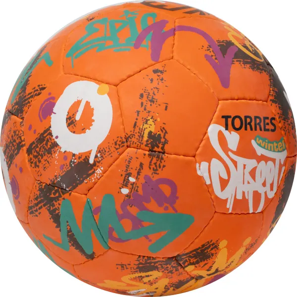 Мяч футб. TORRES Winter Street, F023285, р.5, 32 пан, рез, 4 подкл. слоя, руч. сшив,оранж-мультик. за 2&nbsp;713.20 ₽ в Владимире