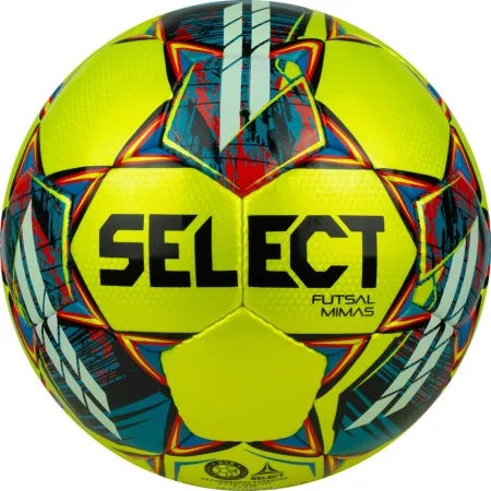 Мяч футзал. SELECT Futsal Mimas, 1053460550, р.4,FIFA Basic, 32 пан, гл.ПУ, руч.сш, жел-сине-красный за 6&nbsp;303.60 ₽ купить в Владимире