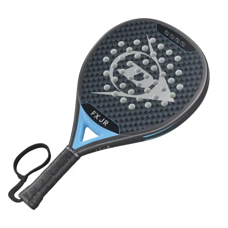 Ракетка для падела Dunlop FX Jr, 10370738, для юниоров, гибрид, графит, черно-голубой за 11&nbsp;019.40 ₽ купить в Владимире
