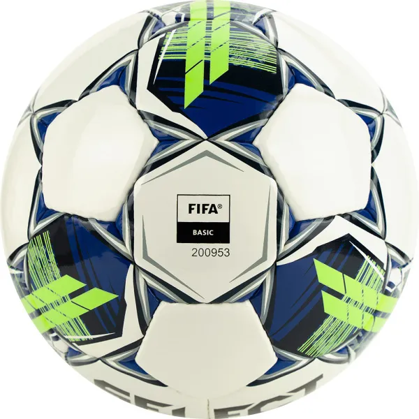 Мяч футзал. SELECT Futsal Master Shiny V22, 1043460004, р.4, Basic,32п, гл.ПУ, руч.сш,бел-син-зел за 7&nbsp;539.50 ₽ в Владимире
