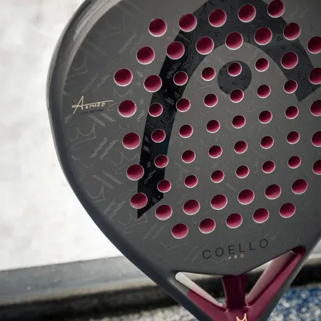 Ракетка для падела HEAD Coello Pro 2026, 225036, для профессионалов, карбон, коричнево-бордовый за 33&nbsp;619.20 ₽ купить в Владимире