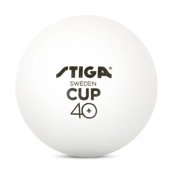 Мяч для наст. тенниса Stiga Cup ABS, 1110-2510-12, диам.40+мм, пластик, упак. 12 шт, белый за 1&nbsp;774.80 ₽ в Владимире