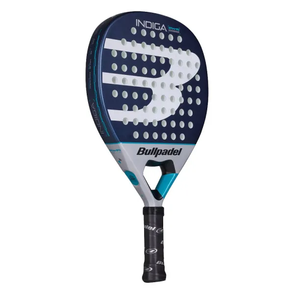 Ракетка для падела BULLPADEL Indiga Power 26, 494416, для начинающих, стекловолокно, темносине-серый за 14&nbsp;672.70 ₽ в Владимире