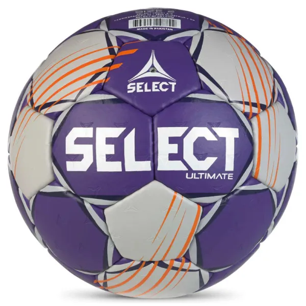 Мяч ганд. SELECT Ultimate Official EHF V24, 1612858999, Senior(р.3), EHF Appr, ПУ, руч.сш, фиол-сер за 15&nbsp;504 ₽ в Владимире