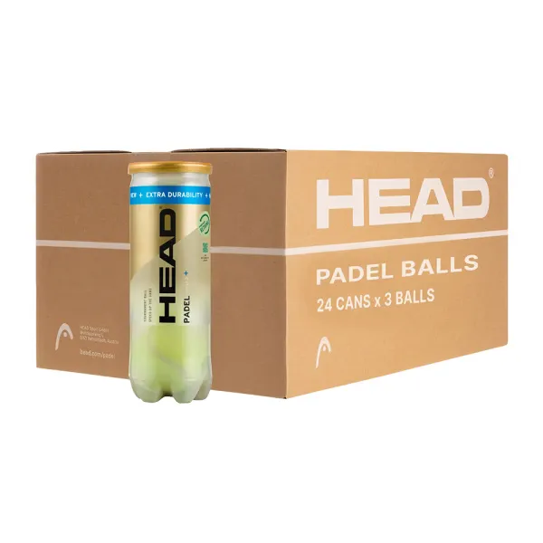 Мяч для падела HEAD Padel Pro S+, 540303, уп.3 шт, FIP Approved, войлок,нат.резина,желтый за 933.30 ₽ в Владимире