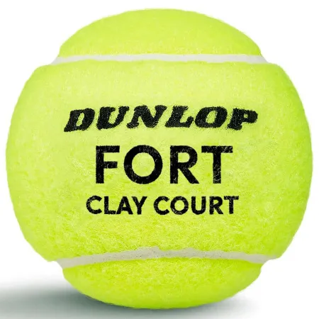 Мяч теннисный Dunlop Fort Clay Court 4B, 601613, уп.4 шт,одобр.ITF и FFT,сукно,нат.резина,желтый за 1&nbsp;812.20 ₽ купить в Владимире