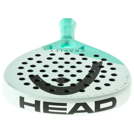 Ракетка для падела HEAD Gravity Motion, 224014, для продвинутых игроков, карбон, бело-бирюзовый за 23&nbsp;604.50 ₽ купить в Владимире
