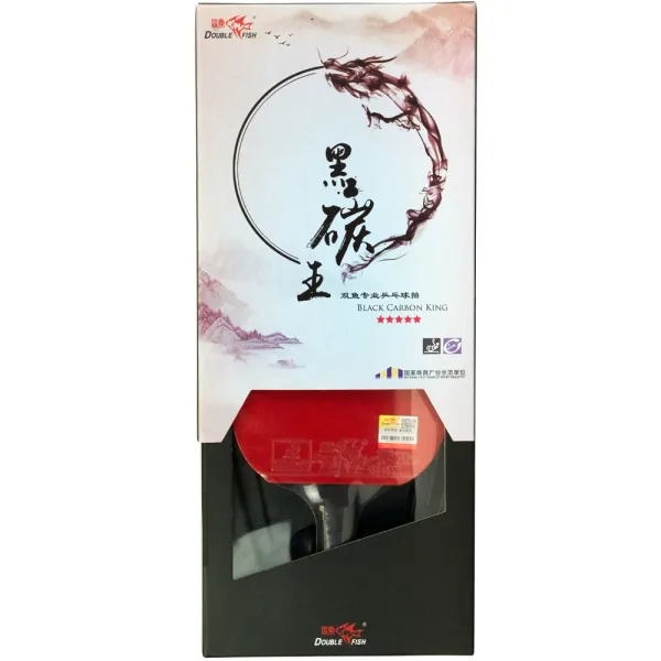 Ракетка для н/т DOUBLE FISH Black Carbon King Racket 5*****, для професс.,ITTF Appr.,накл.2,1,мм за 6&nbsp;434.50 ₽ в Владимире
