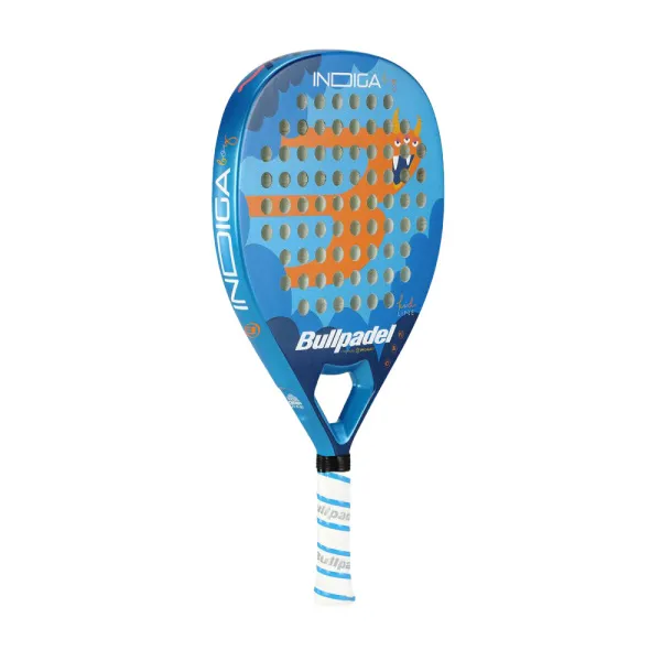Ракетка для падела BULLPADEL Indiga Jr Boy 26, 494422, для начинающих, стекловолокно,сине-оранжевый за 10&nbsp;480.50 ₽ в Владимире