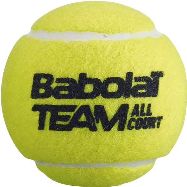Мяч теннисный BABOLAT Team All Court,502081, уп.4 шт,одобр.ITF, сукно, нат.резина,желтый за 2&nbsp;385.10 ₽ в Владимире