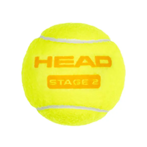 Мяч теннисный детский HEAD Stage 2 Orange, 578423,уп.3 шт, фетр,нат.резина,желто-оранжевый за 836.40 ₽ в Владимире