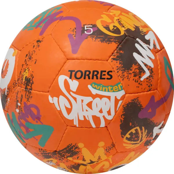 Мяч футб. TORRES Winter Street, F023285, р.5, 32 пан, рез, 4 подкл. слоя, руч. сшив,оранж-мультик. за 2&nbsp;713.20 ₽ в Владимире