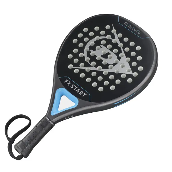 Ракетка для падела Dunlop FX Start, 10370737, для начинающих, гибрид, графит, черно-синий за 13&nbsp;175 ₽ в Владимире