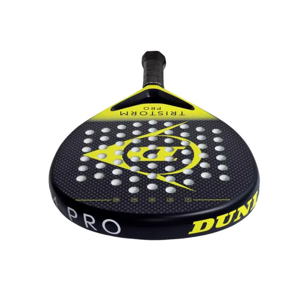 Ракетка для падела Dunlop Tristorm Pro, 10359946, для опытных игроков, графит, черно-желтый за 19&nbsp;643.50 ₽ в Владимире