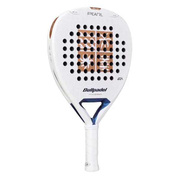 Ракетка для падела BULLPADEL Pearl 27, 497249, для проф-в, стекловолокно,карбон, бело-золотистый за 44&nbsp;319 ₽ в Владимире