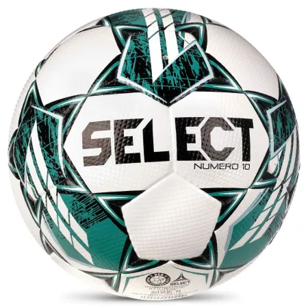 Мяч футб. SELECT NUMERO 10 V23, 0575060004, р.5, FIFA Basic, 32п, ПУ, руч. сш, бело-бирюзовый за 8&nbsp;051.20 ₽ купить в Владимире