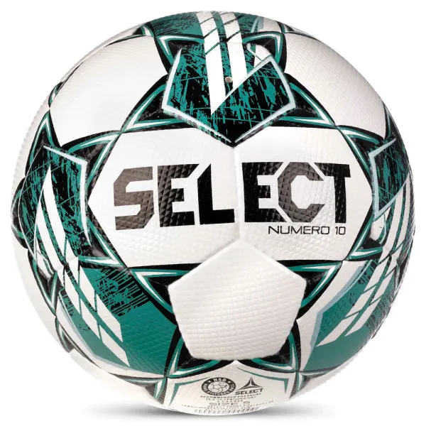 Мяч футб. SELECT NUMERO 10 V23, 0575060004, р.5, FIFA Basic, 32п, ПУ, руч. сш, бело-бирюзовый за 8&nbsp;051.20 ₽ в Владимире