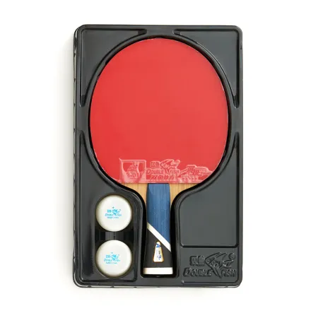 Ракетка для н/т DOUBLE FISH 5A+C, для продвин, ITTF Appr, накл. 2,1 мм, конич. ручка+ 2 мяча V40+мм за 2&nbsp;779.50 ₽ купить в Владимире