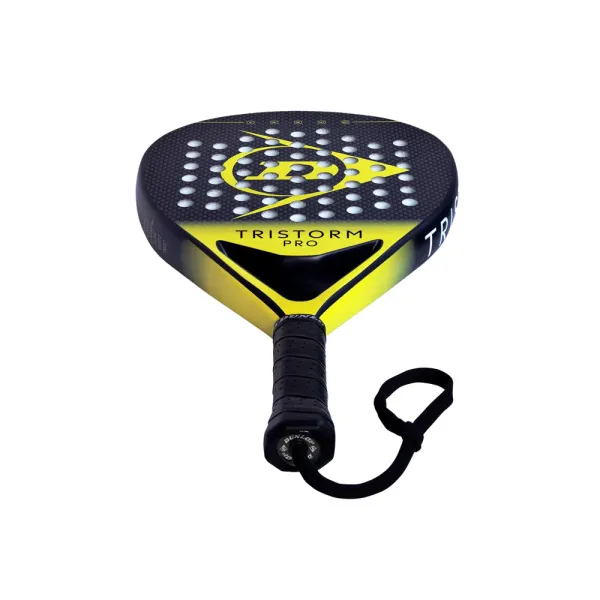 Ракетка для падела Dunlop Tristorm Pro, 10359946, для опытных игроков, графит, черно-желтый за 19&nbsp;643.50 ₽ в Владимире