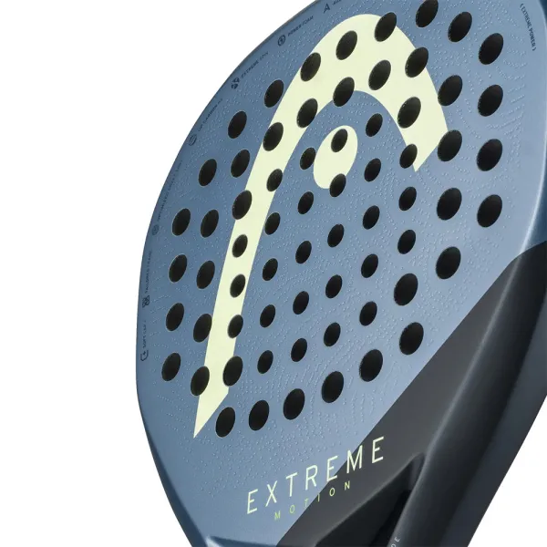 Ракетка для падела HEAD Extreme Motion, 223135, для профессионалов, углеродное волокно, темно-синий за 26&nbsp;894 ₽ в Владимире