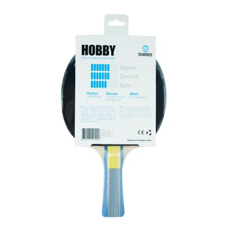 Ракетка для н/т TORRES Hobby, TT0003, для любителей, накладка 1,8 мм, конич. ручка за 875.50 ₽ купить в Владимире
