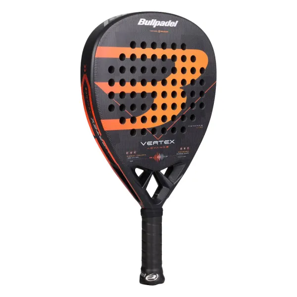 Ракетка для падела BULLPADEL Vertex Advance, 494414, для проф. и любителей, карбон, черно-оранжевый за 21&nbsp;559.40 ₽ в Владимире