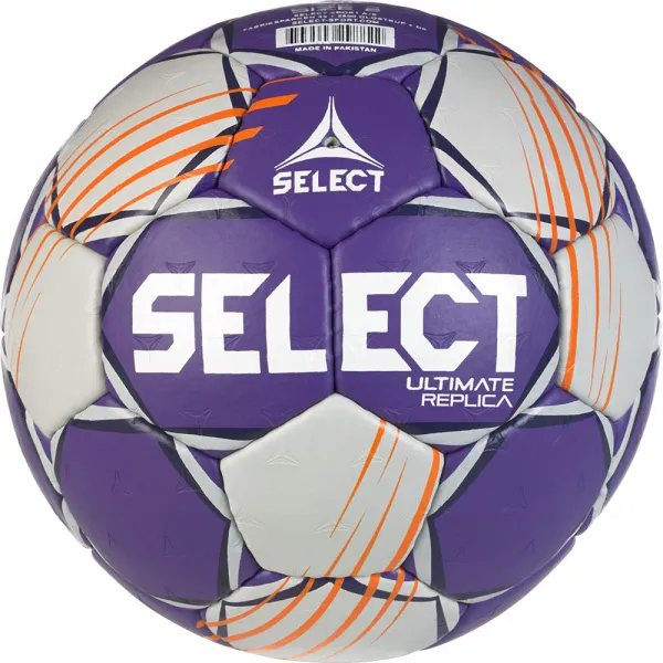 Мяч ганд. SELECT Ultimate Official EHF V24, 1612858999, Senior(р.3), EHF Appr, ПУ, руч.сш, фиол-сер за 15&nbsp;504 ₽ в Владимире
