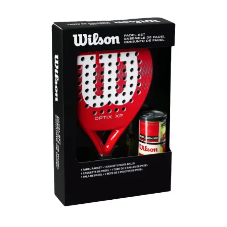 Набор для падела WILSON Optix XP Padel KIT, WR202110U2, ракетка + 3мяча, красный за 20&nbsp;362.60 ₽ купить в Владимире